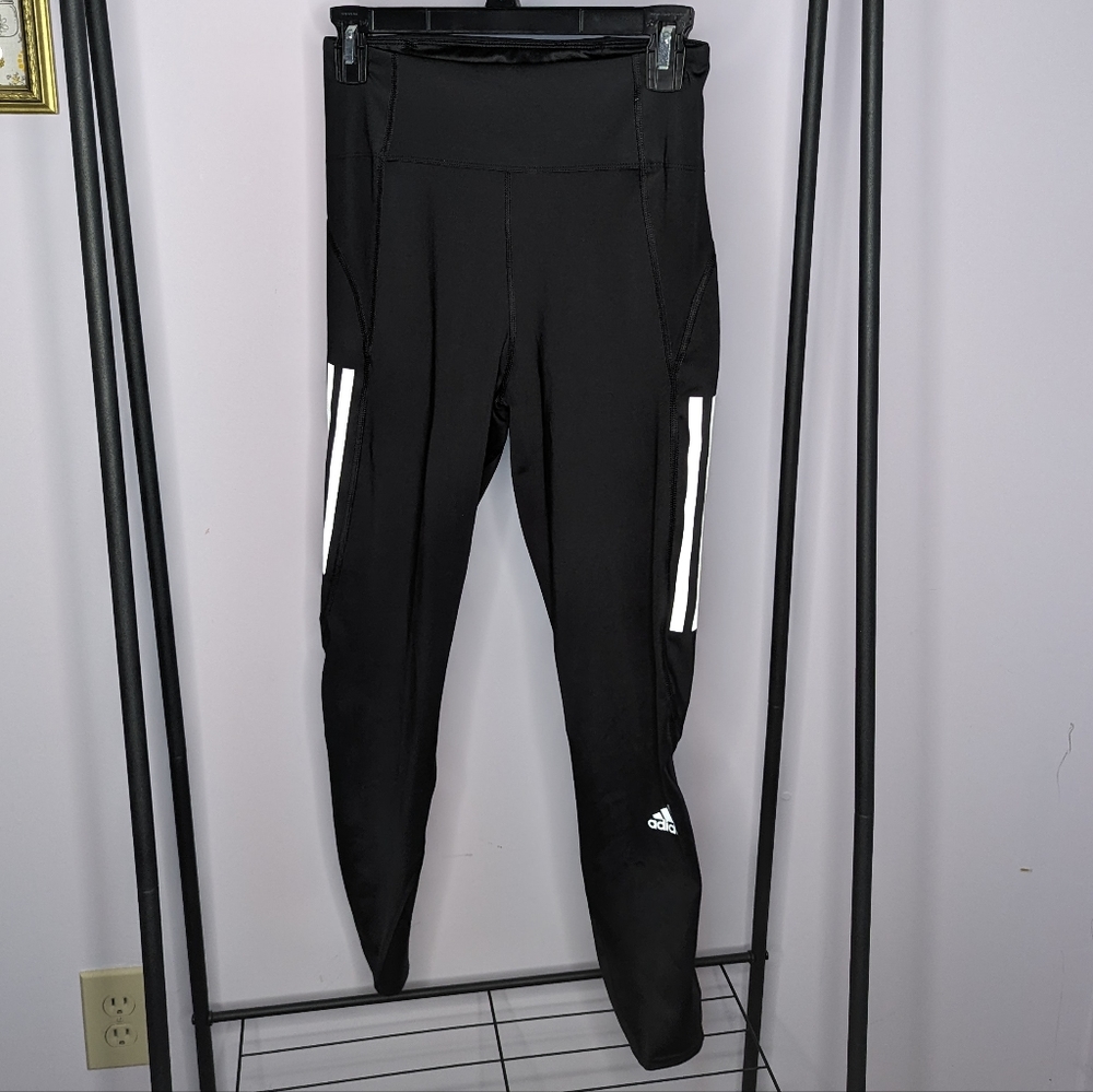 Adidas aero ready 7/8 reflective running tights/leggings size small